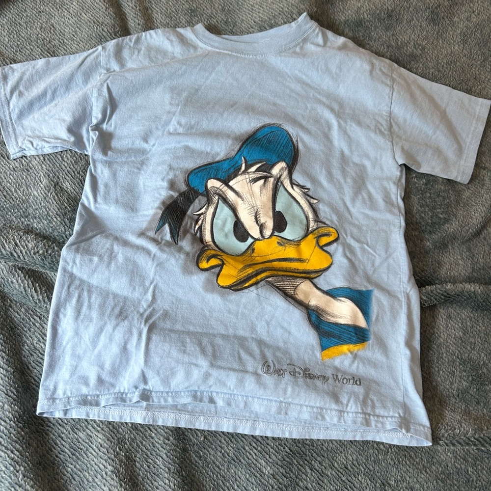 Hanes Blue Short Sleeve Tee with Playful Graphics